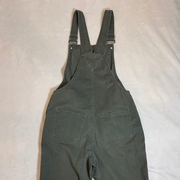 Toad&Co Women's Green Denim Overalls - Picture 5 of 8